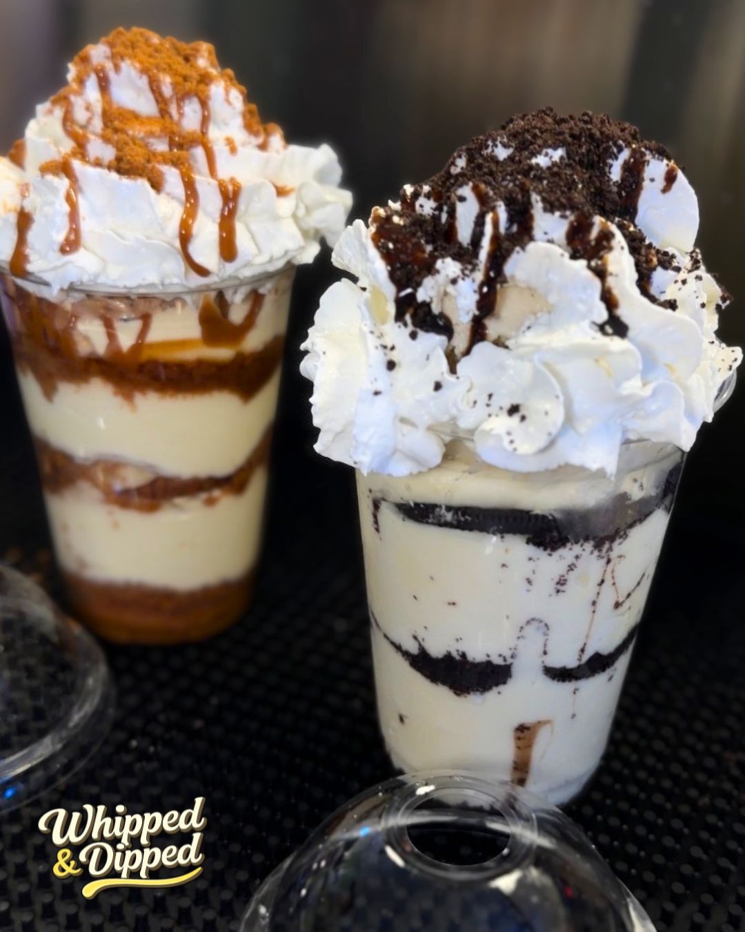 Two layered Whipped and Dipped dessert cups
